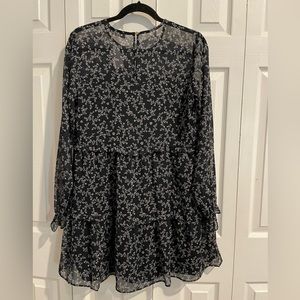 Loft two red dress, new with tags, blue/white floral size:S